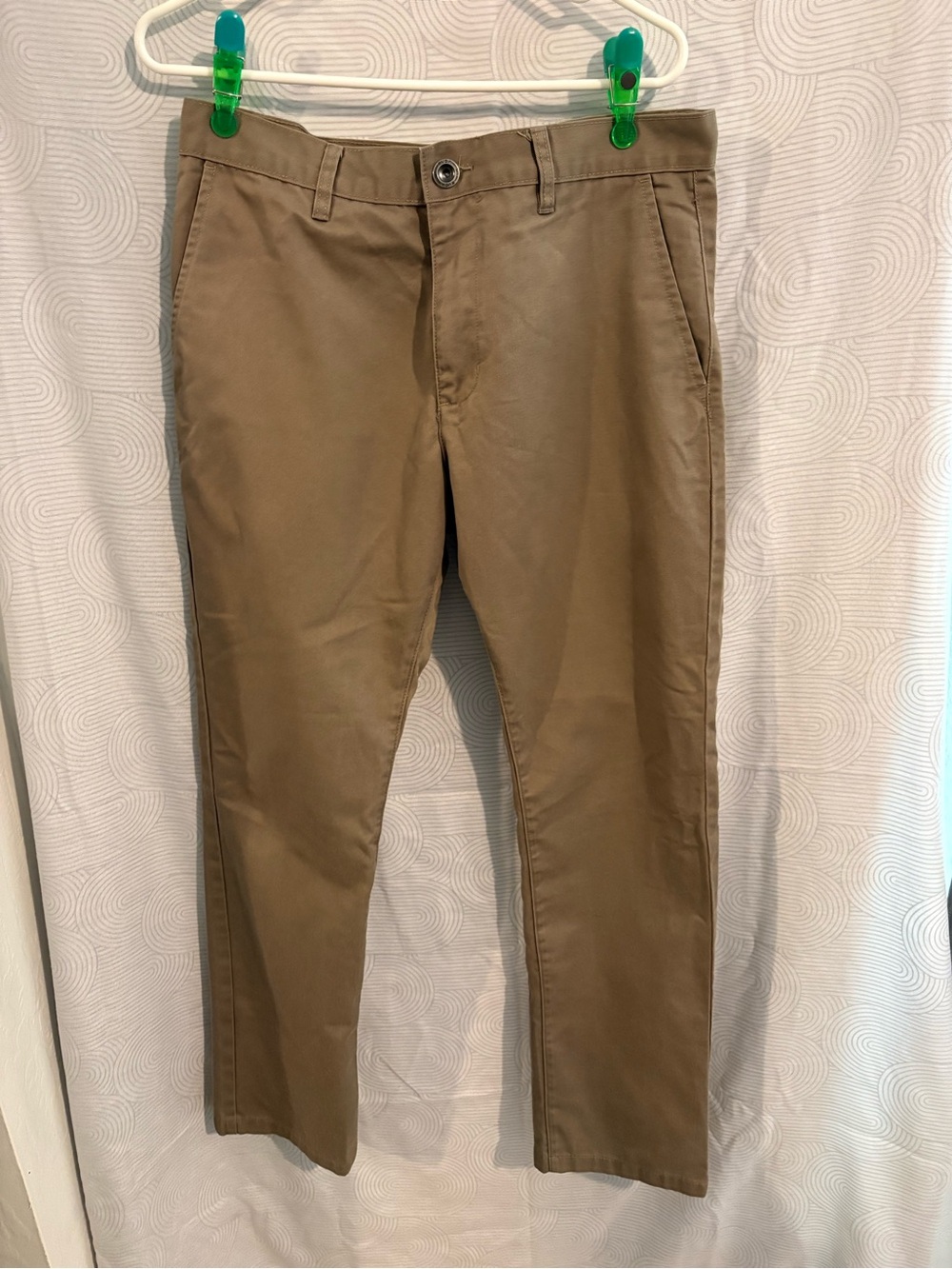RVCA Men's Khaki Straight Chinos